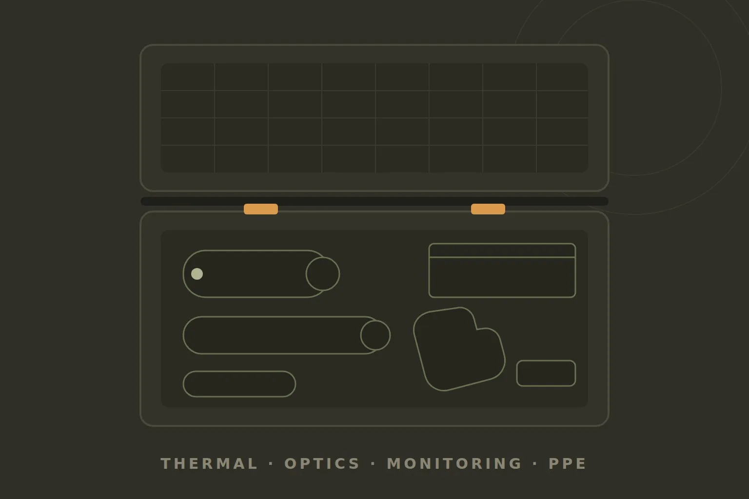 Equipment — thermal monocular and kit case